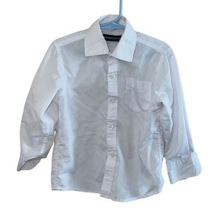 Kids World Formal White Button Down Shirt Size 5
